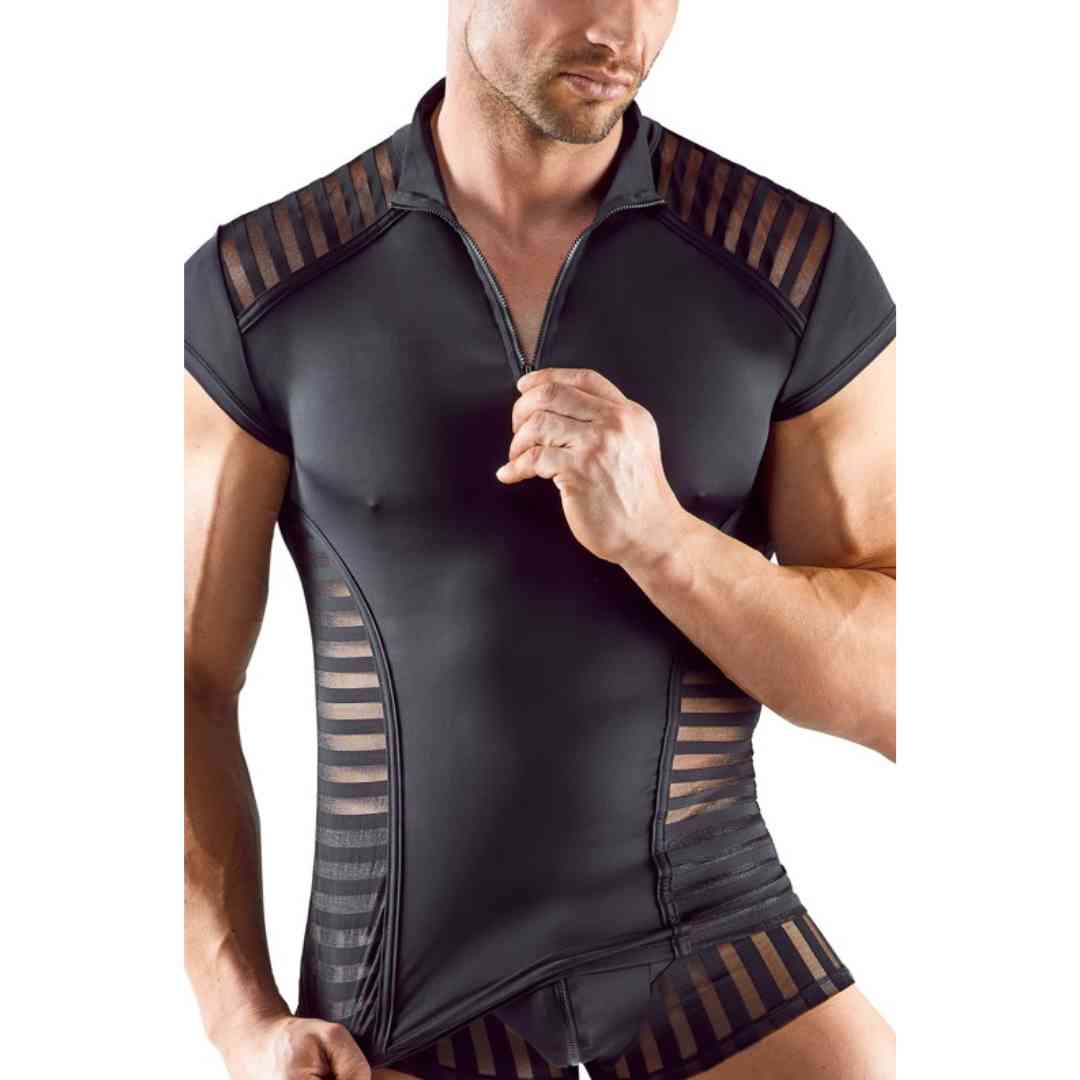 Shirt mit Streifen-Einsätzen