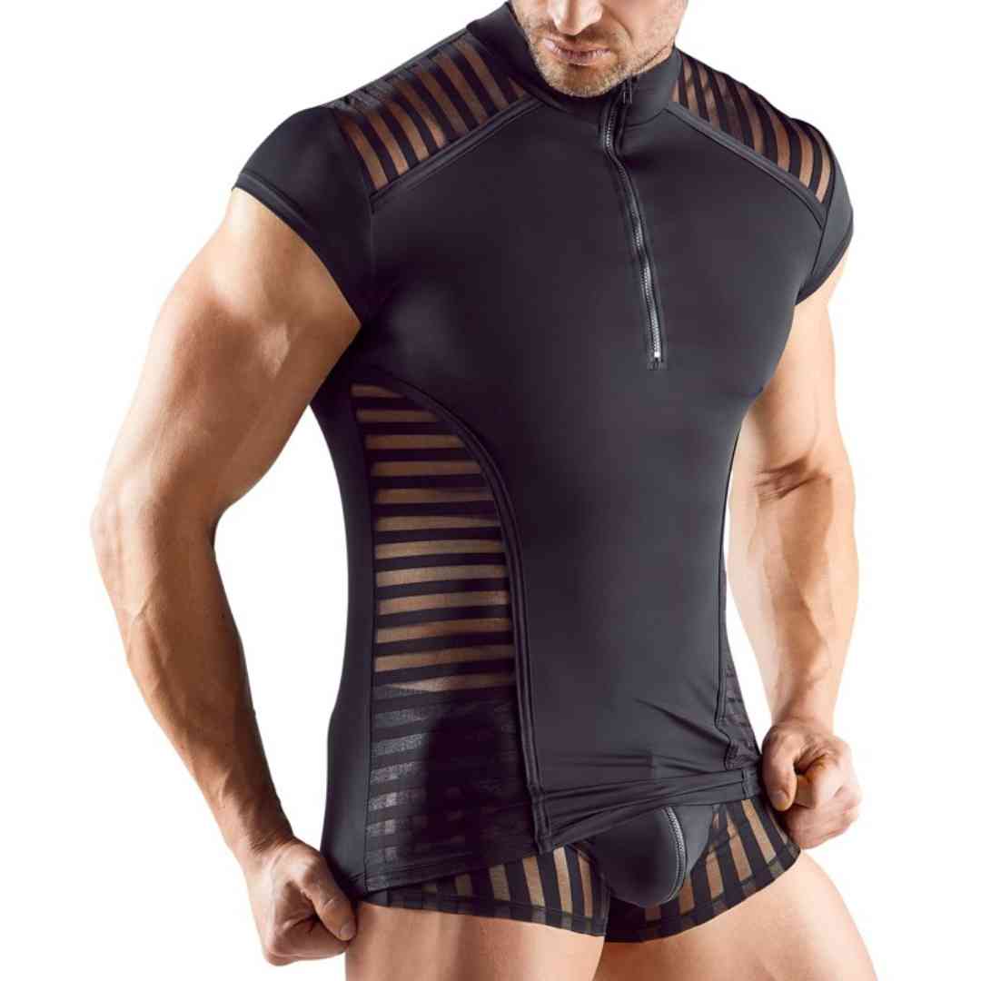 Shirt mit Streifen-Einsätzen