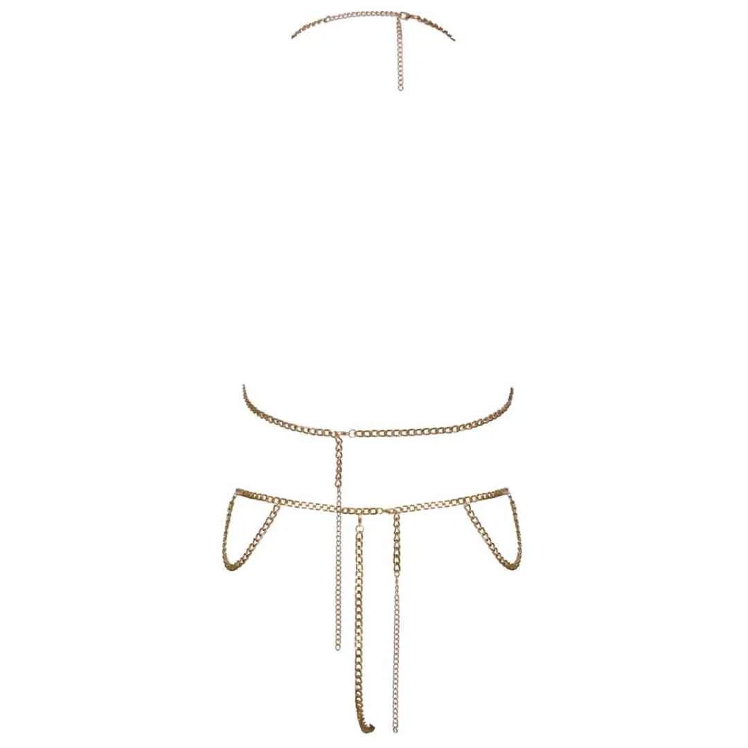 Ketten-Bikini mit Neckholder Top