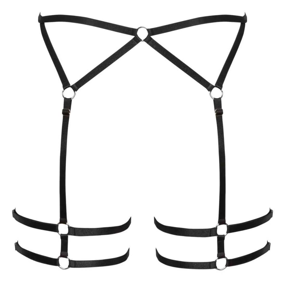 Harness mit seidigen Stretchriemen