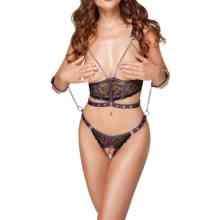 Busenfreies Top und Slip ouvert im Set Busenfreies Top und Slip ouvert im Set