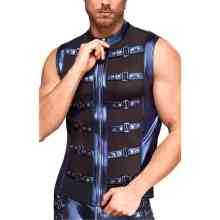 Shirt im Metallic-Mattlook mit Powernet Shirt im Metallic-Mattlook mit Powernet