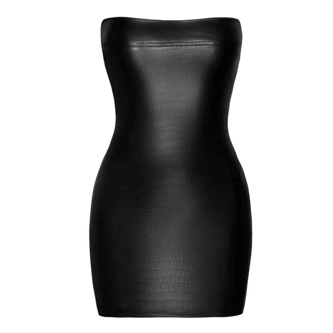 Tube-Minikleid in Kroko-Optik