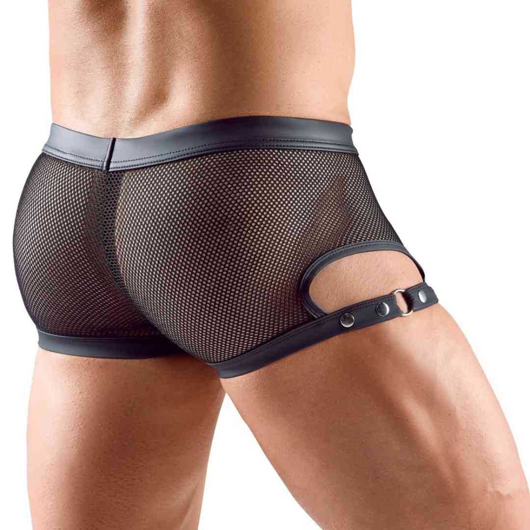 Netz-Pants mit Druckknöpfen