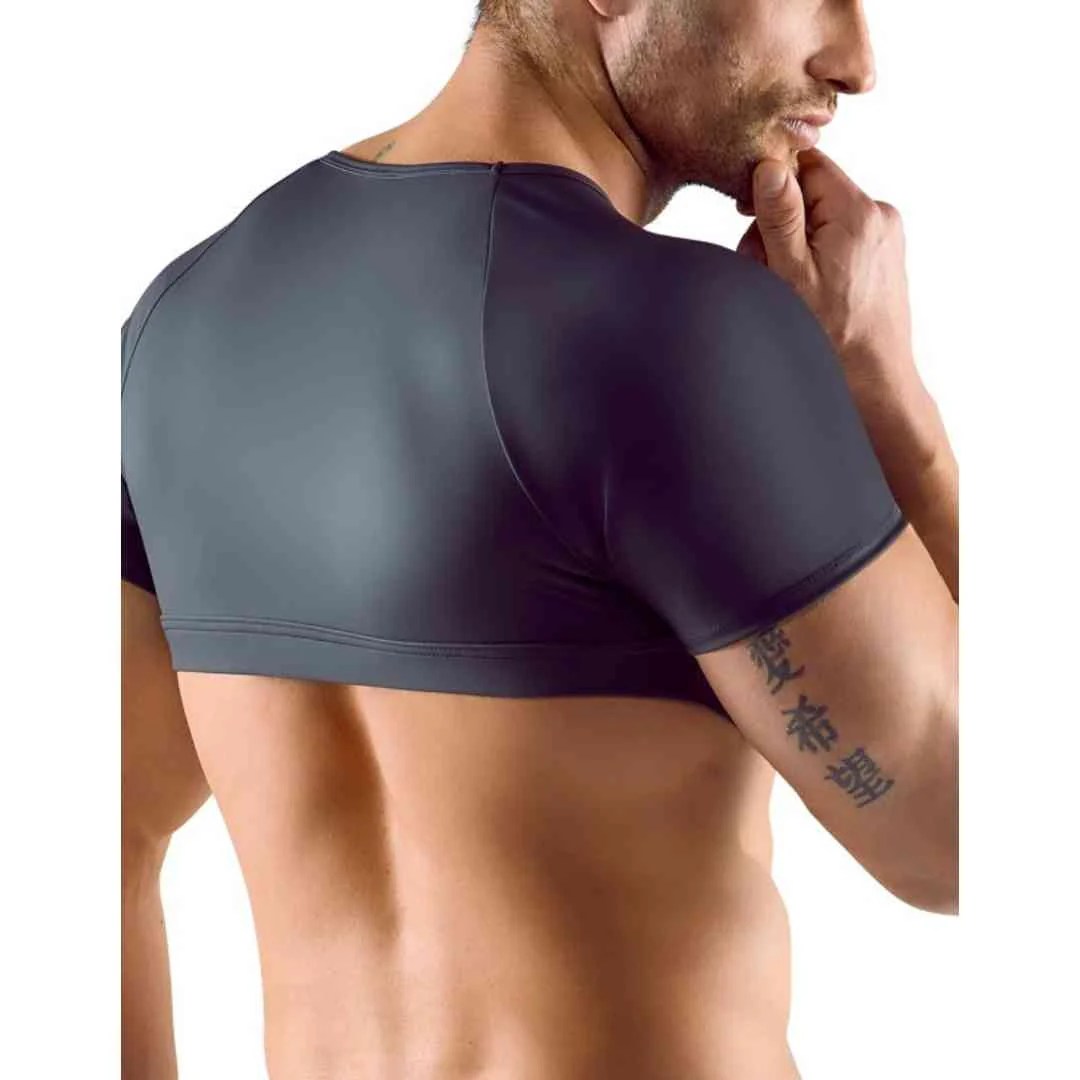 Brust- und bauchfreies Halbarm-Shirt