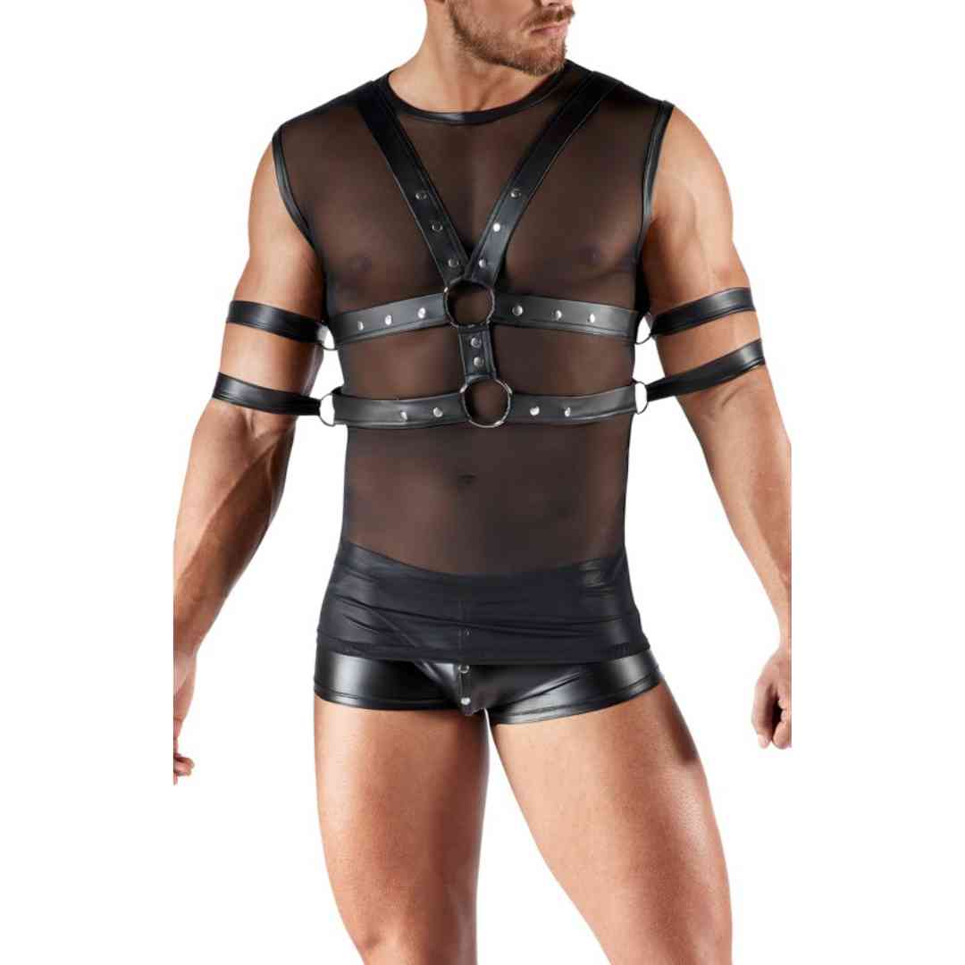 Shirt & Brust-Harness im Set