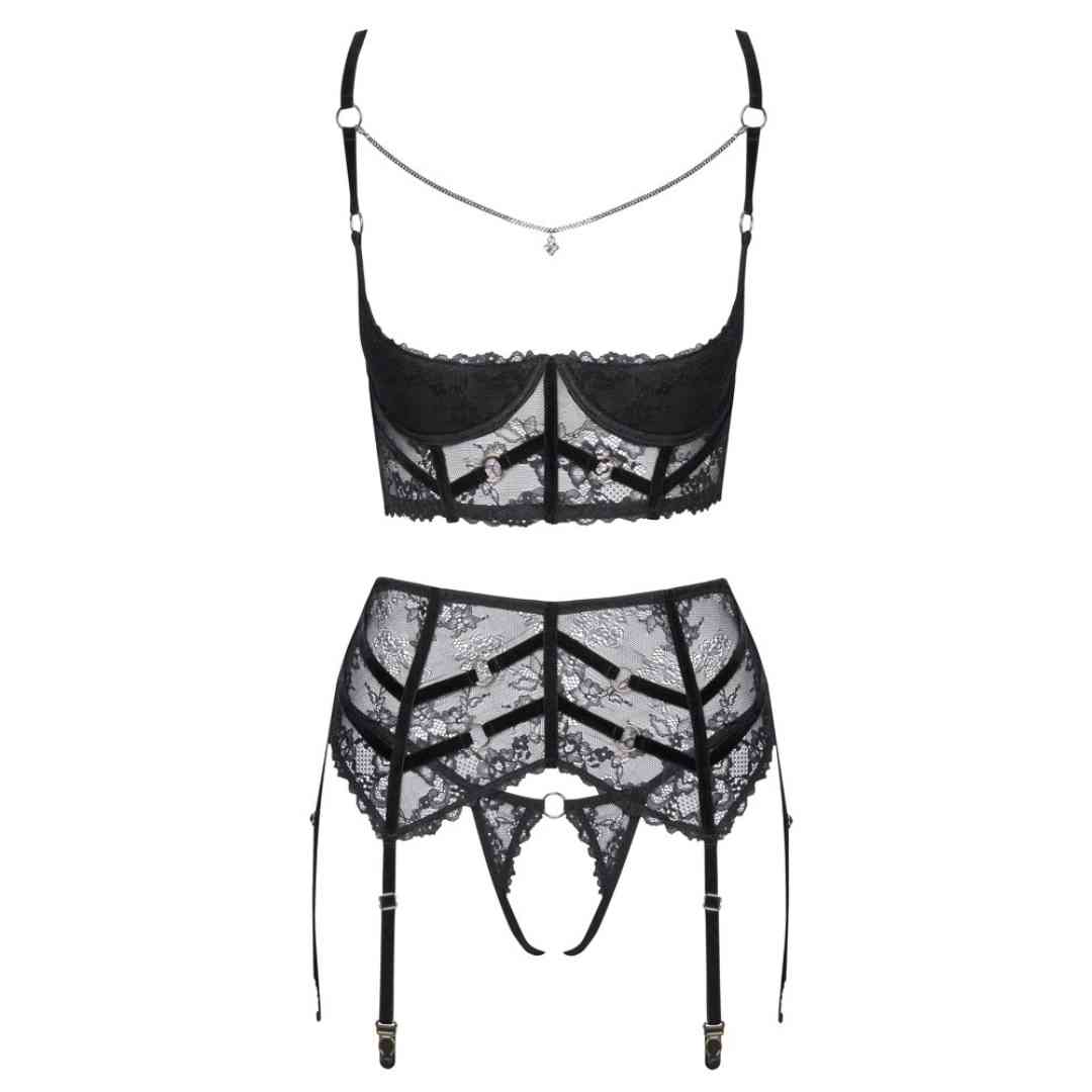 Longline-Hebe, Strapsgürtel & String ouvert