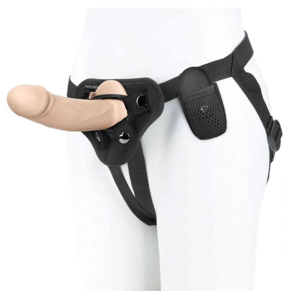 Vibro-Dildo 6,5%27%27 Harness Set mit Fernbedienung
