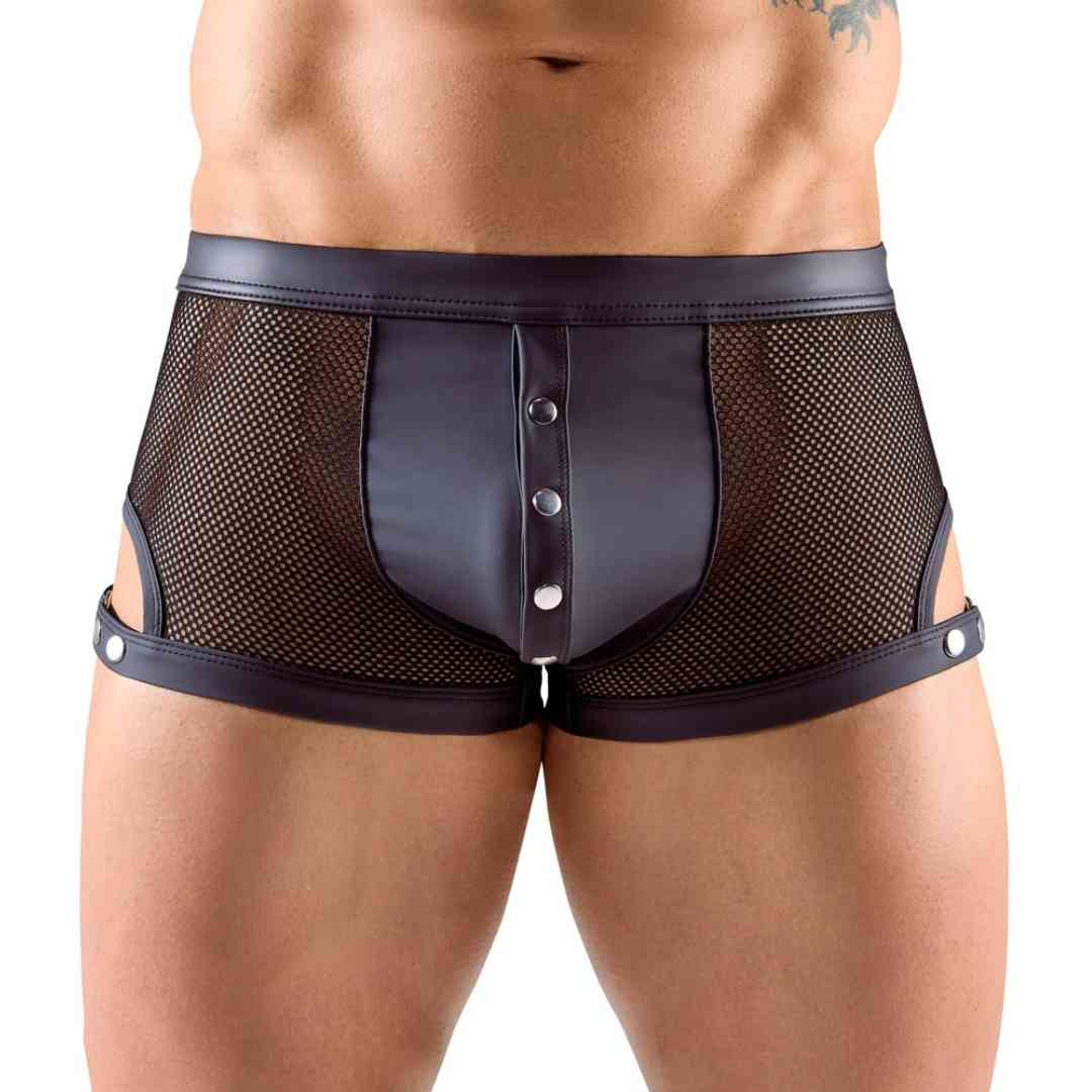Netz-Pants mit Druckknöpfen
