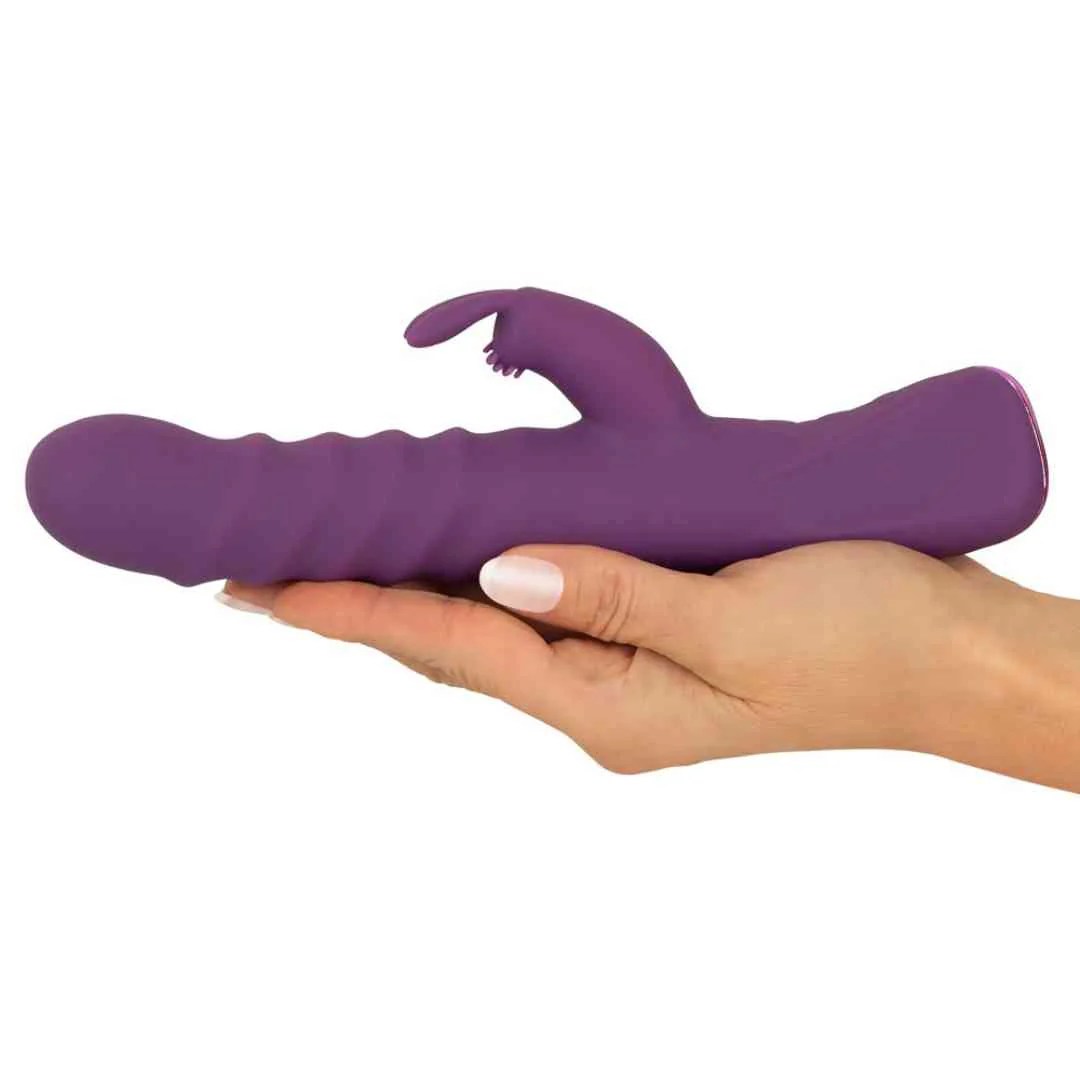 Stoßvibrator mit Klitoris-Stimulator