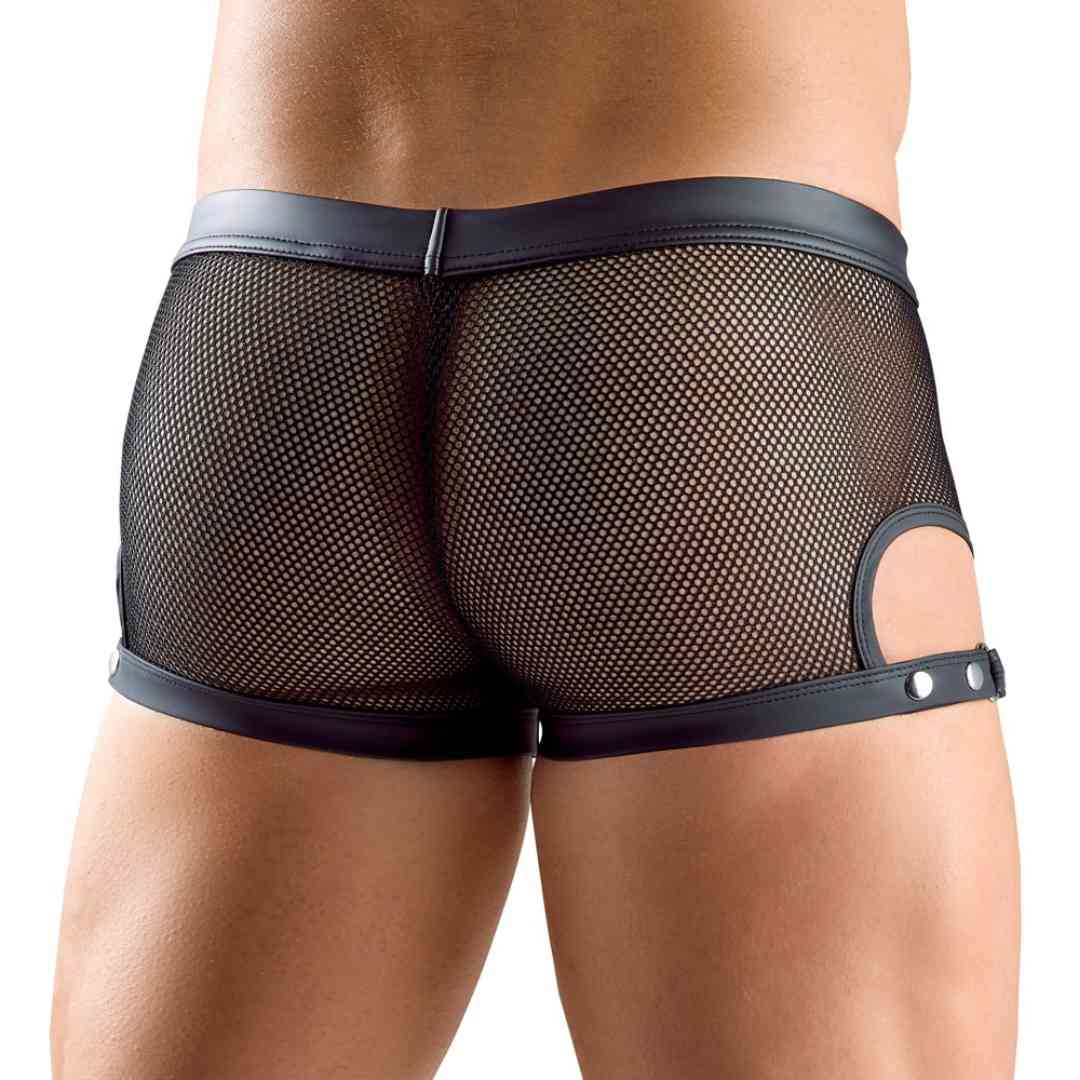 Netz-Pants mit Druckknöpfen