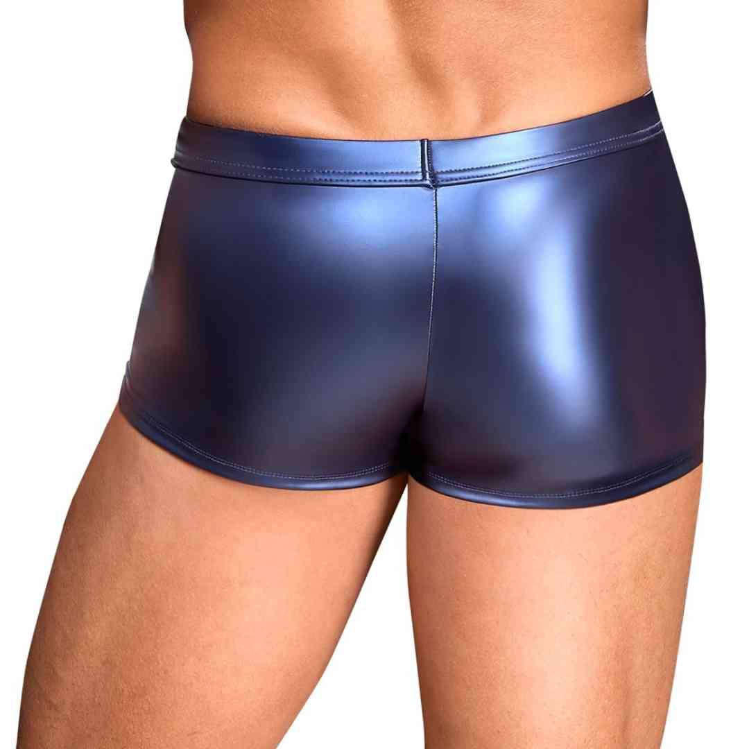 Pants im Metallic-Mattlook mit Powernet