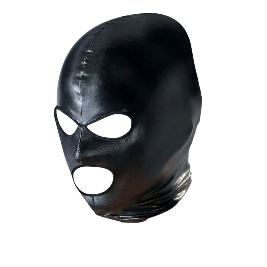 Kopfmaske im Wetlook mit Mund- und Augenöffnung