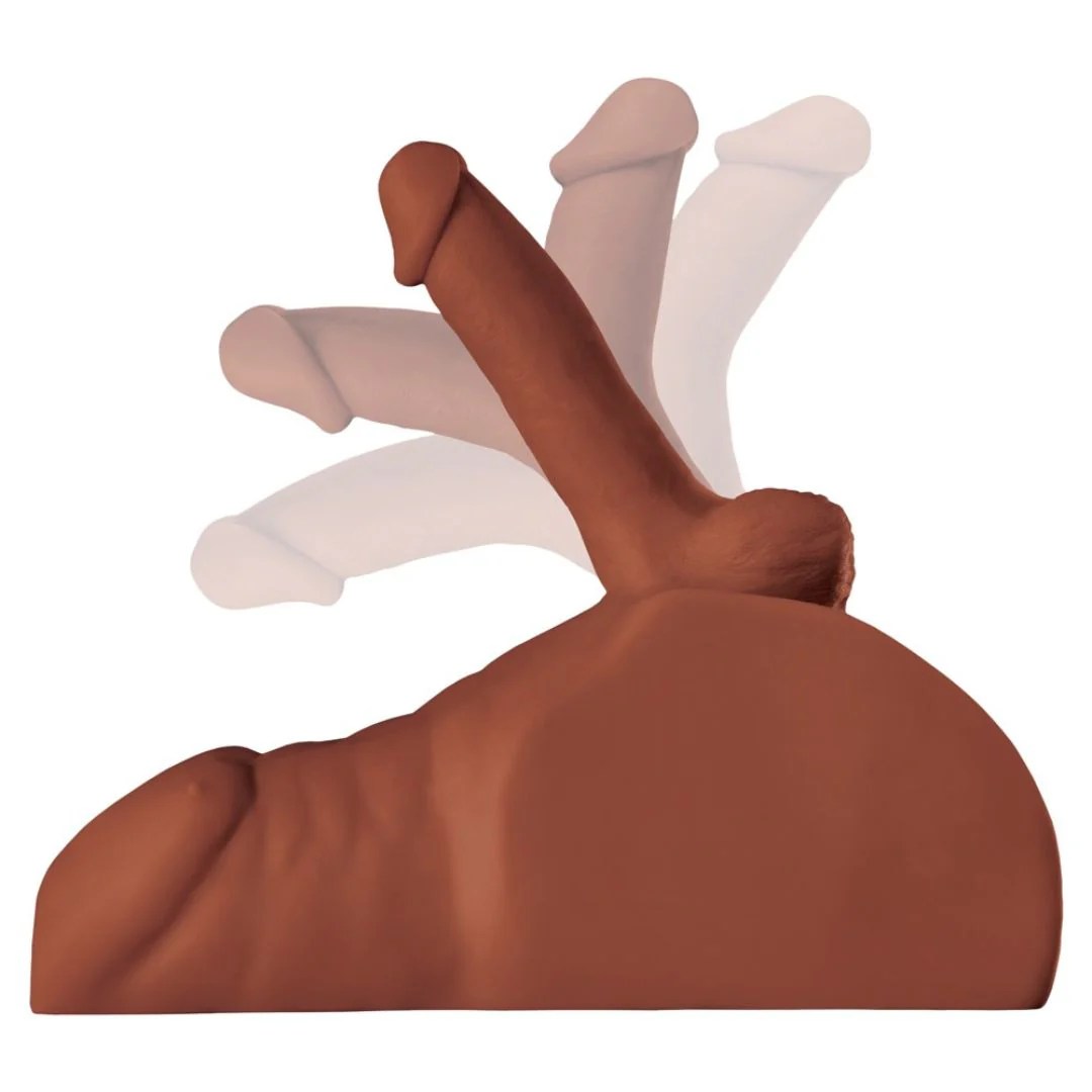 Torso-Masturbator „Perfect Ride“ mit rundum beweglichem Penisdildo