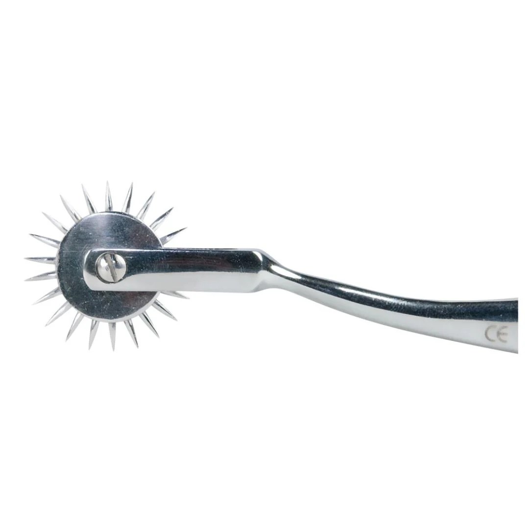Nervenrad „Pin Wheel“ aus verchromten Messing