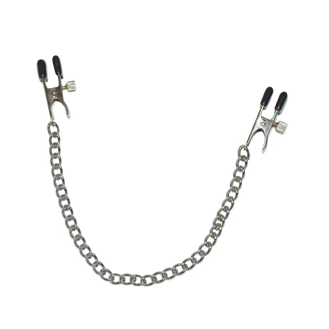 Nippelklammern mit Metallkette