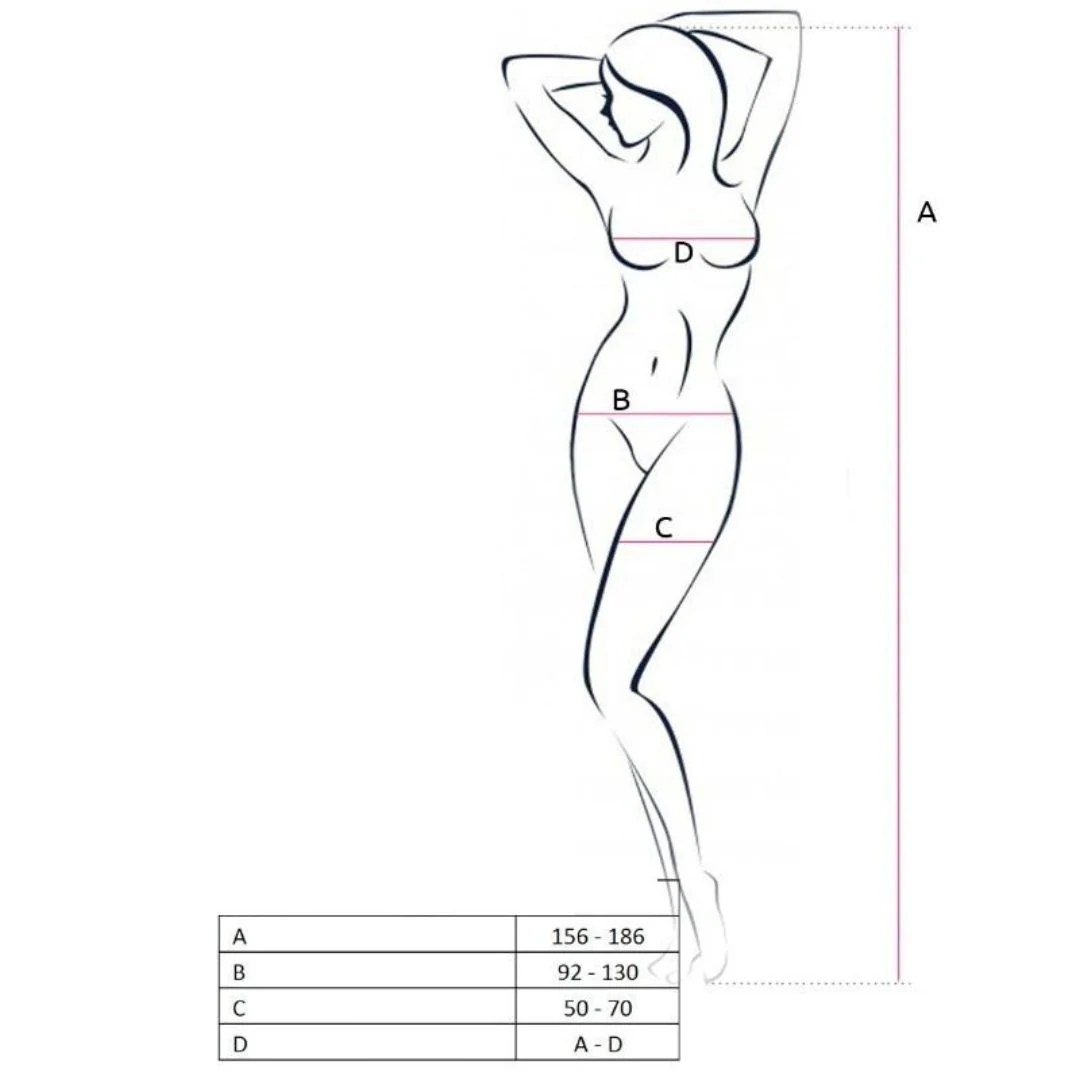 Bodysuit Ouvert aus Netz mit Fuß