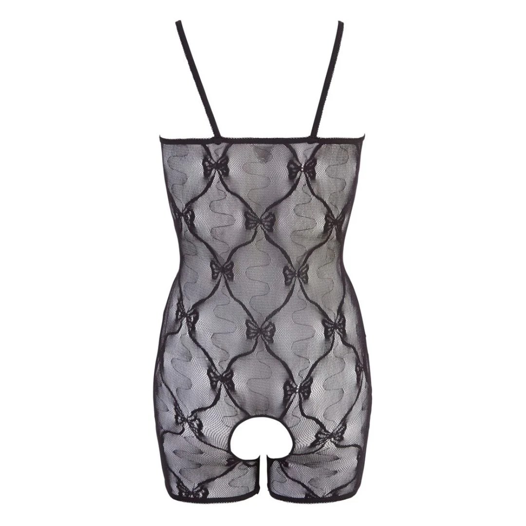 Catsuit Ouvert mit offenen Cups plus Armstulpen