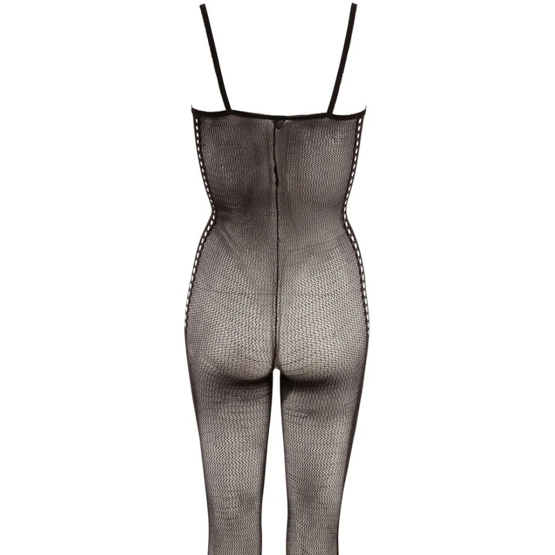 Bodystocking ouvert mit seitlicher Lochoptik