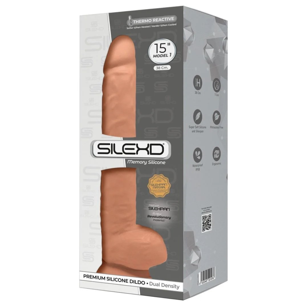 Naturdildo aus Memory Silikon, 38cm