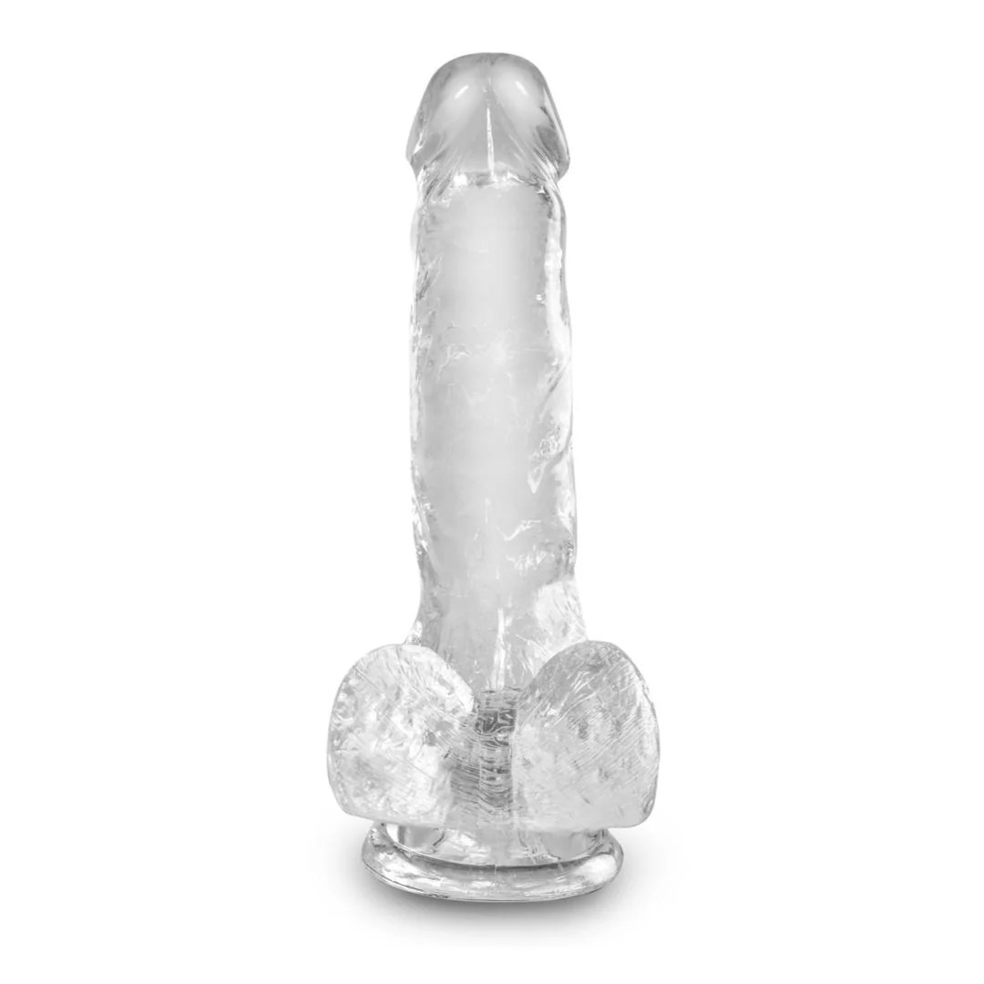 Naturdildo mit Saugnapf „Cock with Balls 6“