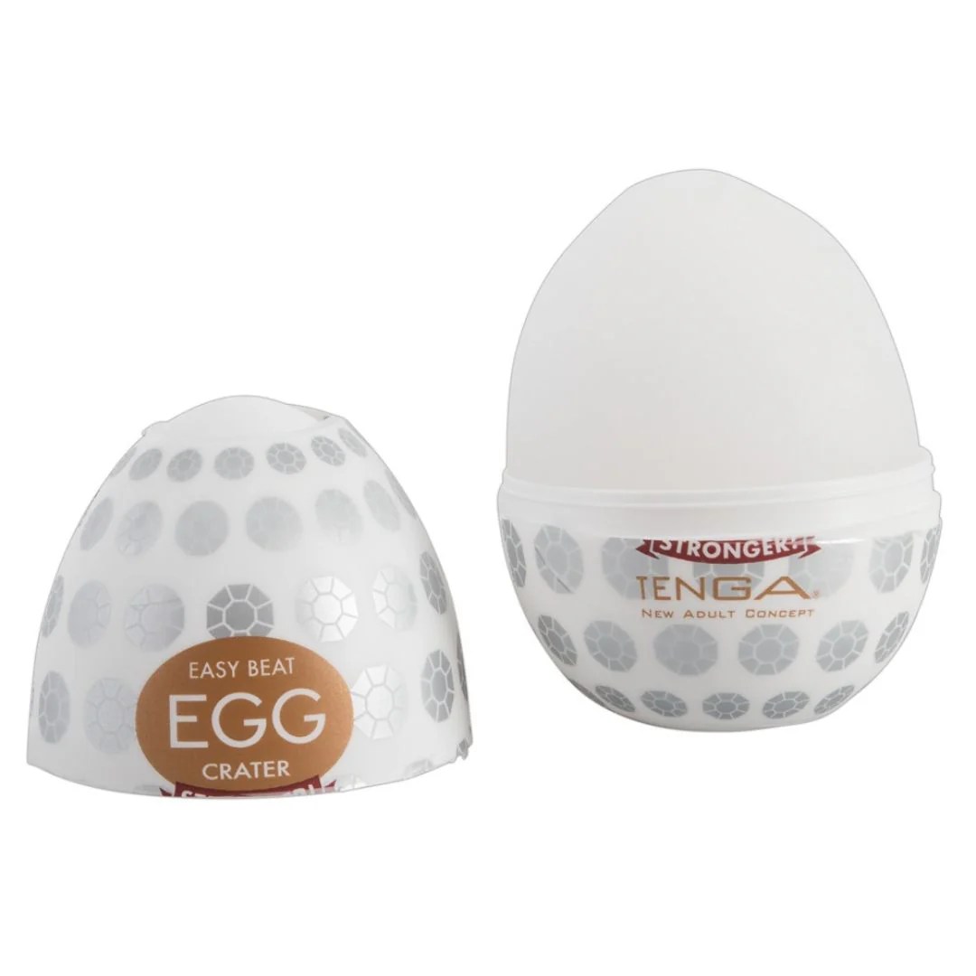 Tenga-Ei Masturbator „Egg Crater”, mit Reizstruktur
