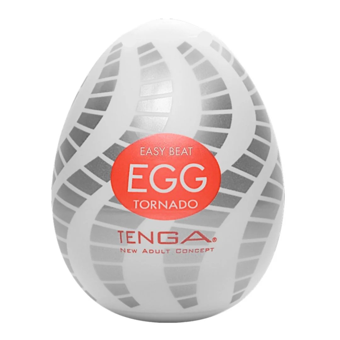 Tenga-Ei Masturbator „Egg Tornado“ mit Spiralrillen-Struktur
