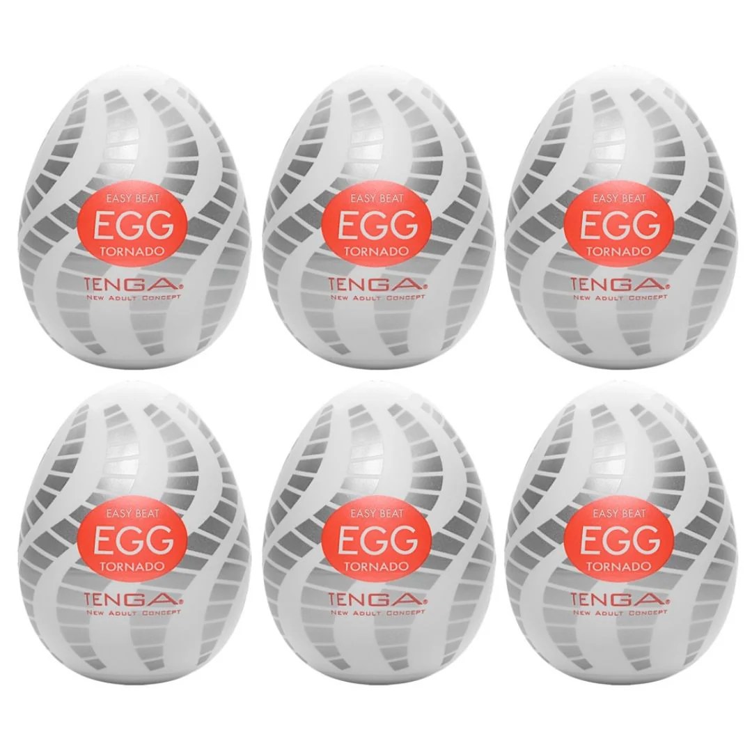 Tenga-Ei Masturbator „Egg Tornado“ mit Spiralrillen-Struktur