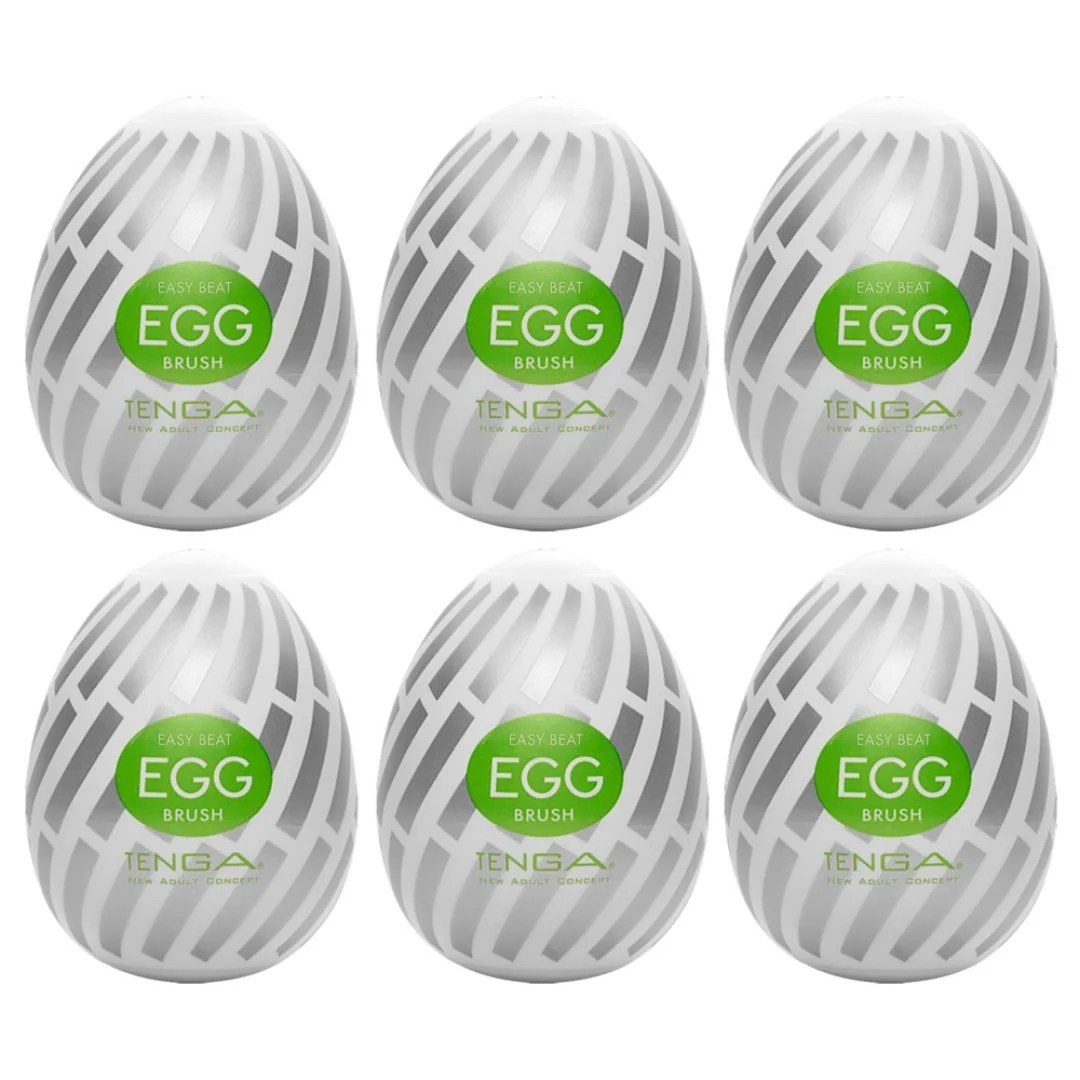 Tenga-Ei Masturbator „Egg Brush“ mit Softborsten-Struktur