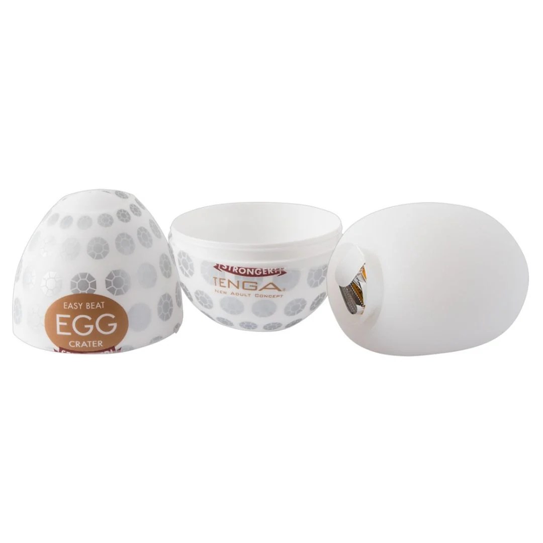 Tenga-Ei Masturbator „Egg Crater”, mit Reizstruktur