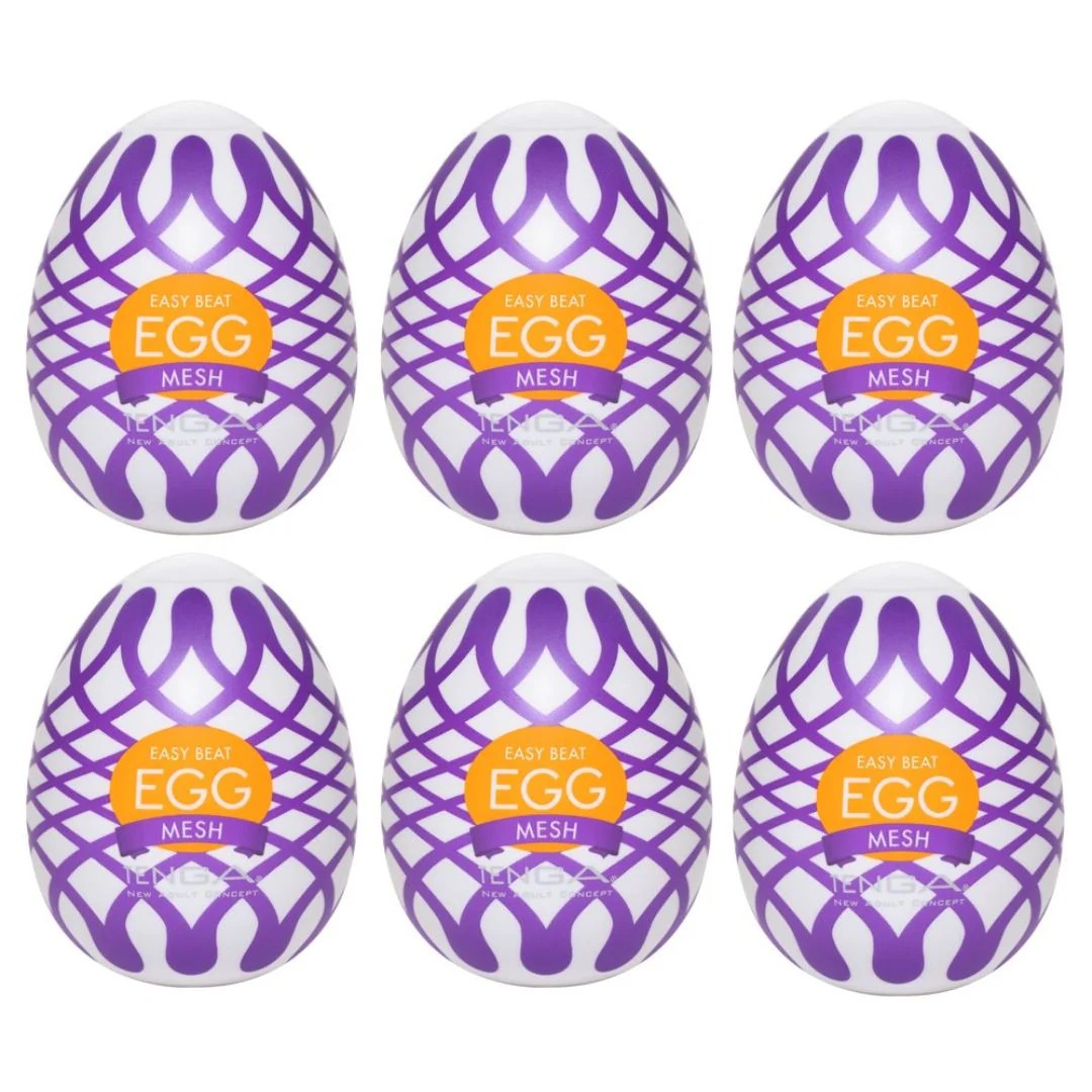 Tenga-Ei Masturbator „Egg Mesh“ mit Netzgitter-Stimulationsstruktur