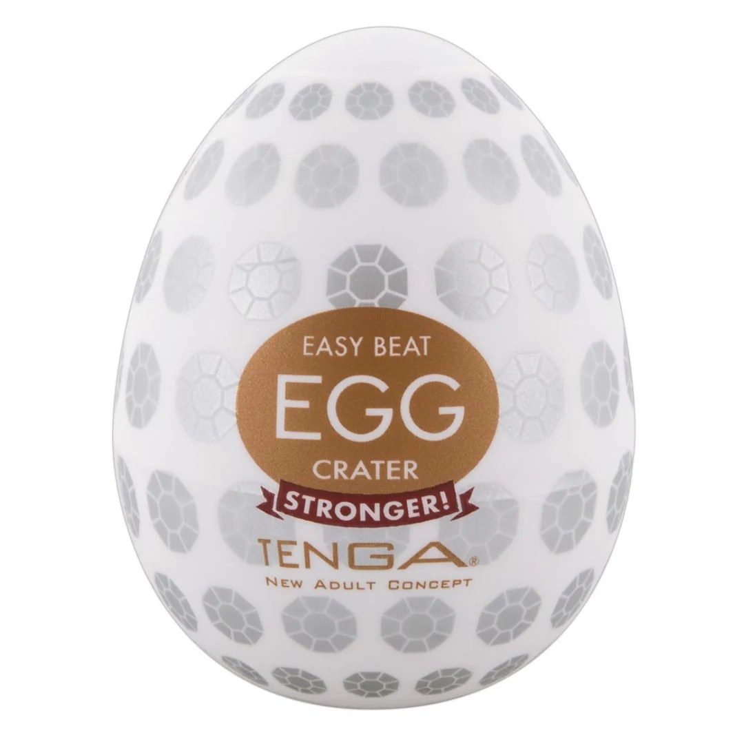 Tenga-Ei Masturbator „Egg Crater”, mit Reizstruktur