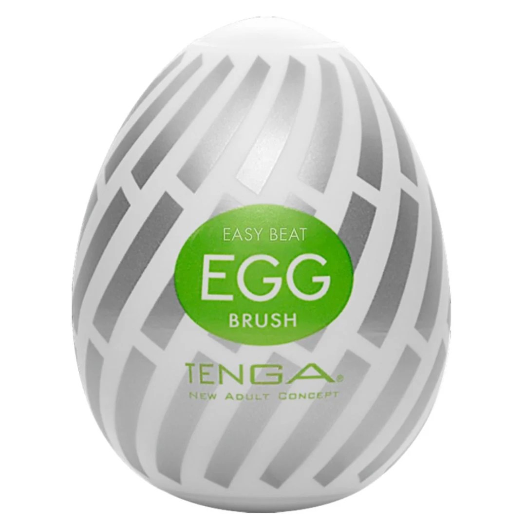 Tenga-Ei Masturbator „Egg Brush“ mit Softborsten-Struktur