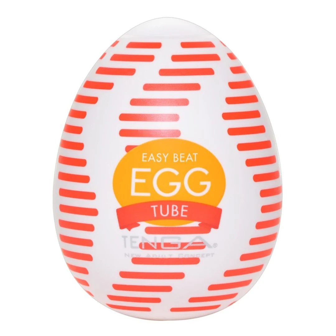 Tenga-Ei Masturbator „Egg Tube“ mit gerippter Wellen-Struktur