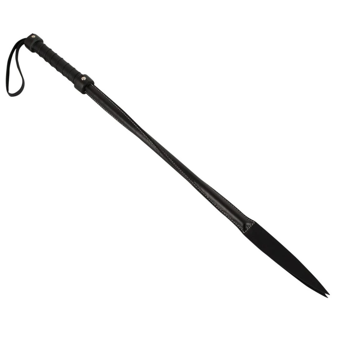 Gerte „Twisted Crop“ aus Leder, 68 cm