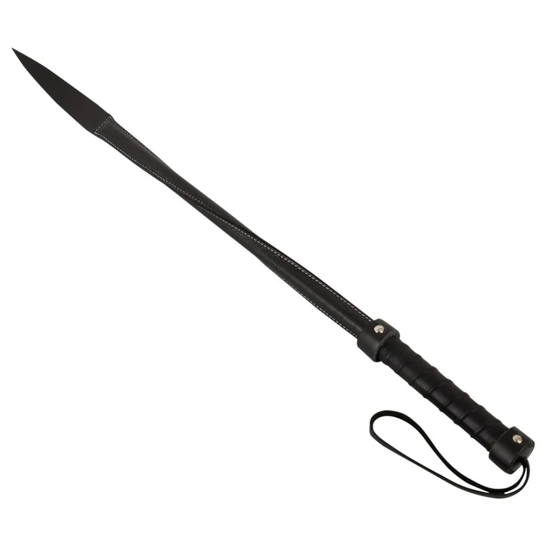 Gerte „Twisted Crop“ aus Leder, 68 cm