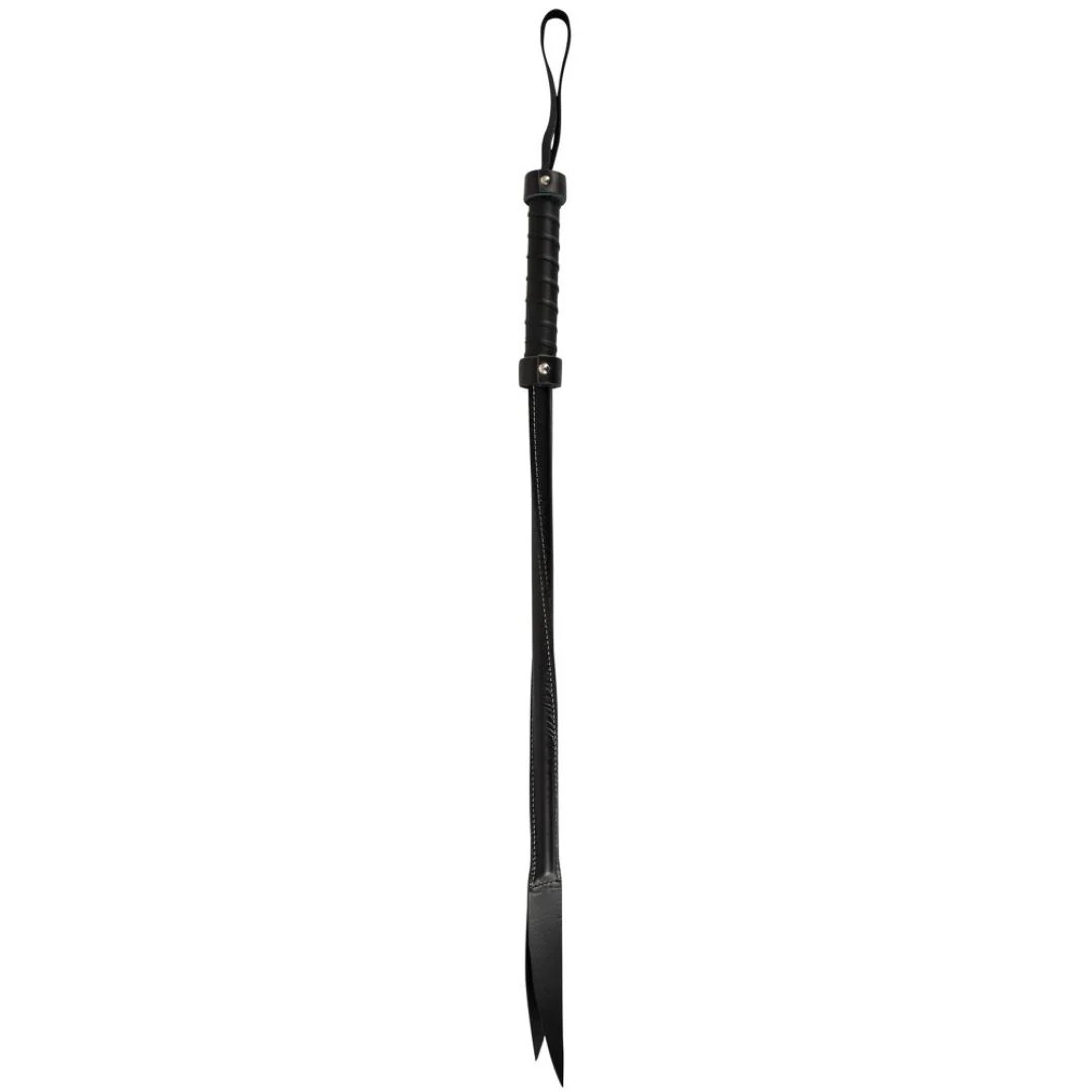Gerte „Twisted Crop“ aus Leder, 68 cm