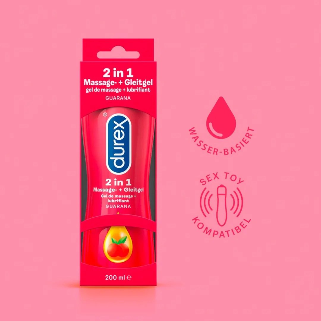 Massage- und Gleitgel „Durex Play 2 in 1 Guarana“