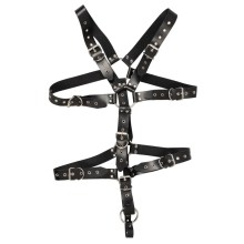 Harness aus Leder mit Penis- oder Hodenring Harness aus Leder mit Penis- oder Hodenring