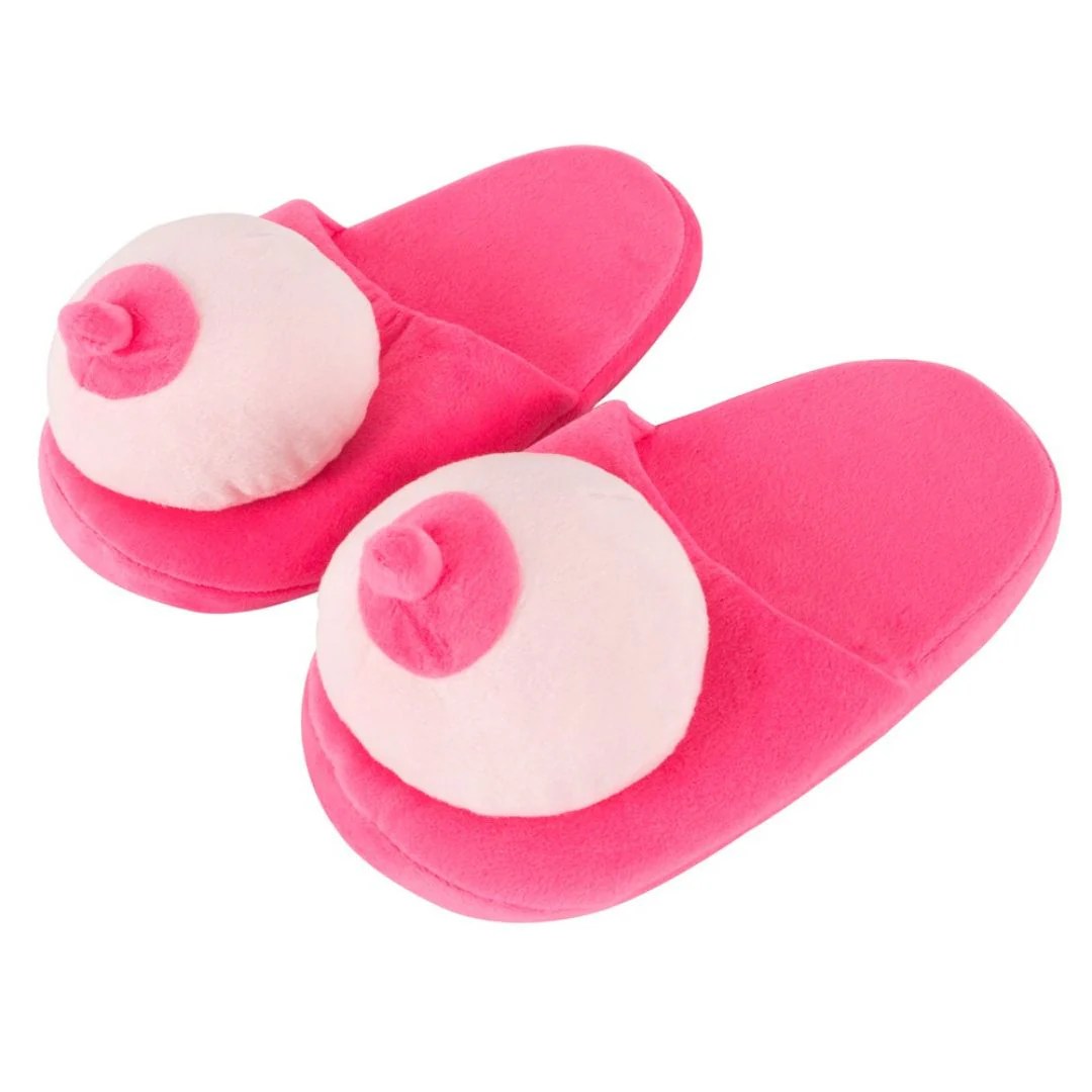 Plüsch-Hausschuhe Busen, Gr. 42-45