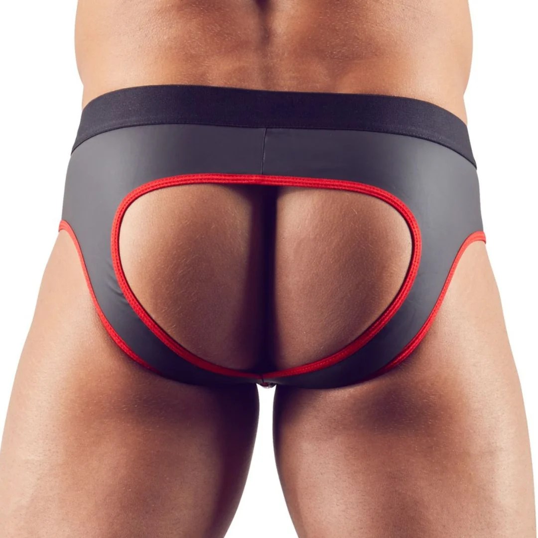 Jock in Neopren-Optik mit Reißverschluss