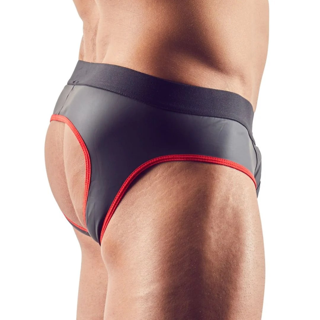 Jock in Neopren-Optik mit Reißverschluss