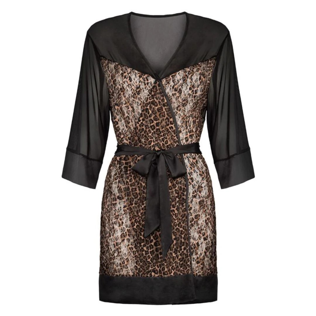 Kimono „Allunes“ im Leo-Look
