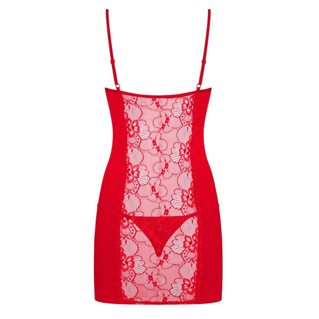 Negligé „Heartina“ mit Spitze plus String