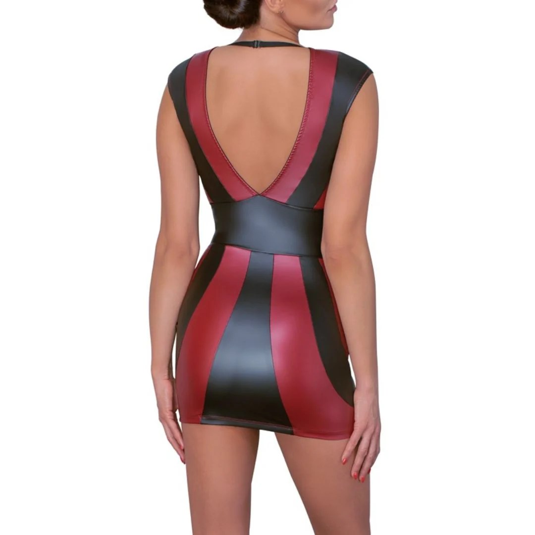 Kurzes Kleid im 2-farbigen Mattlook