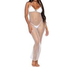 Maxikleid aus Netz mit offenem Rücken Maxikleid aus Netz mit offenem Rücken