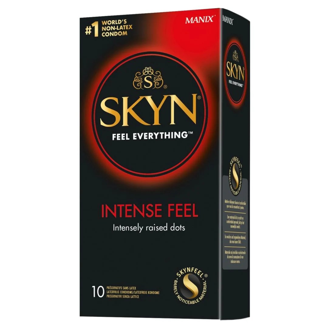 Latexfreie Kondome „Intense Feel“, genoppt