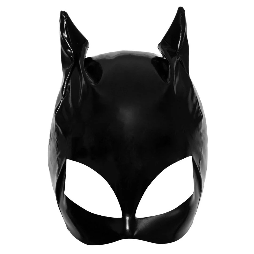 Katzenmaske aus Lack