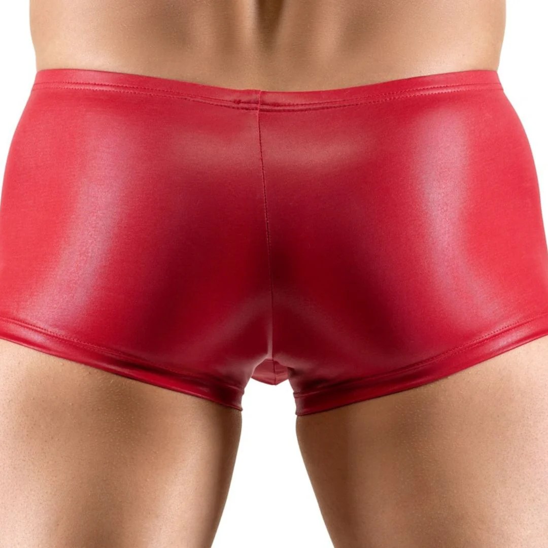 Pants im knallroten Wetlook