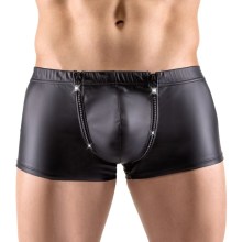 Pants im Mattlook mit strassbesetztem Front-Zip Pants im Mattlook mit strassbesetztem Front-Zip